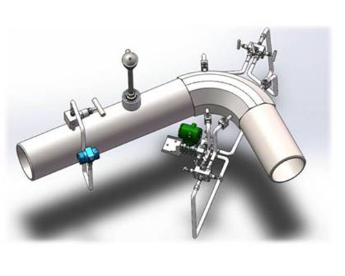 Elbow flowmeter